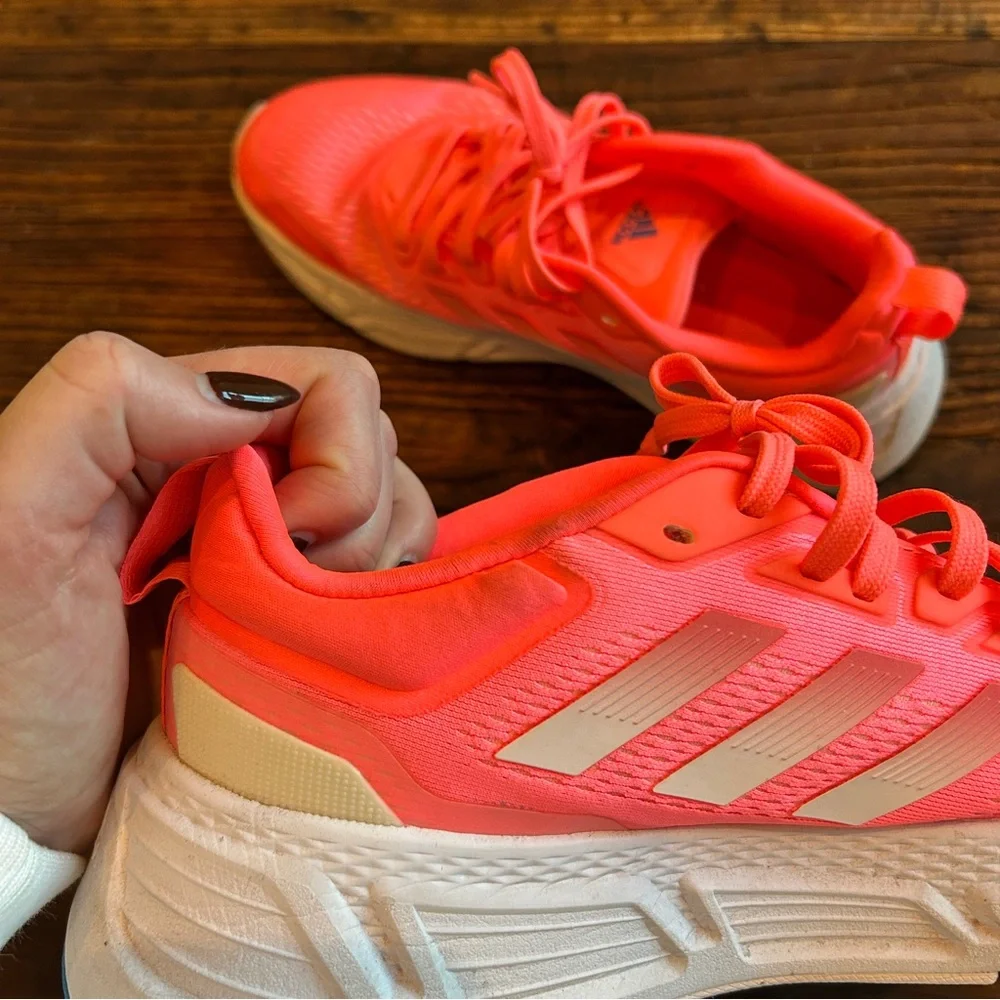 Adidas | Neon Coral Running Shoes 10 - Picture 6 of 7